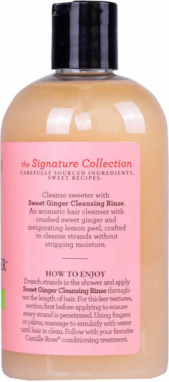 Camille Rose Sweet Ginger Sampon De Par Hidratare Pentru Toate Tipurile De Păr 355ml