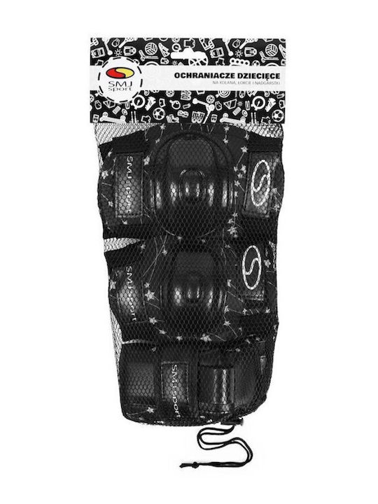 SMJ Sport CR-600 Children's Protective Gear Set for Rollers Black