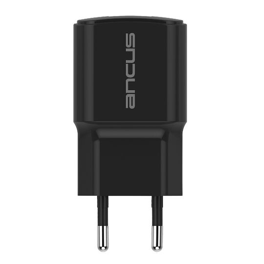 Ancus Charger with USB-A Port and Cable USB-C 10W Black (C60)