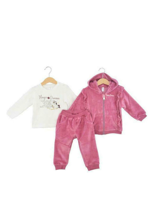 Dreams by Joyce Kids Set with Pants Winter 3pcs Fuchsia