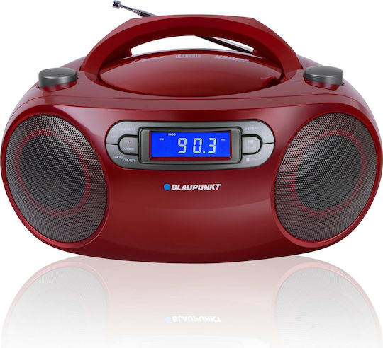 Blaupunkt Boombox Φορητό Ηχοσύστημα με CD / MP3 / USB / Ραδιόφωνο Κόκκινο