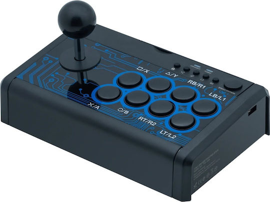 Dobe 7 in 1 Mini Arcade Fighting Stick Ενσύρματο Συμβατό με Android / PC / PS3 / Switch / Xbox One