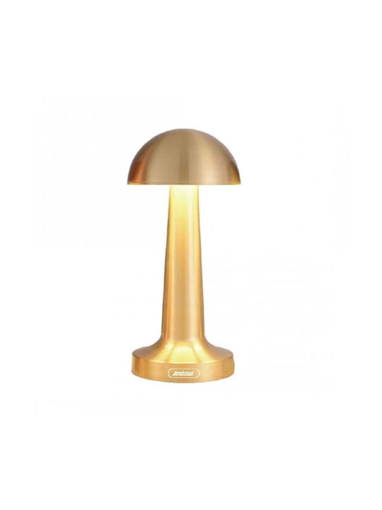 Andowl Table Decorative Lamp LED Battery Gold