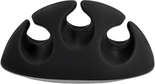 DeLock Positions Φ5mm Black Black White Cable Clips 6pcs Black/White