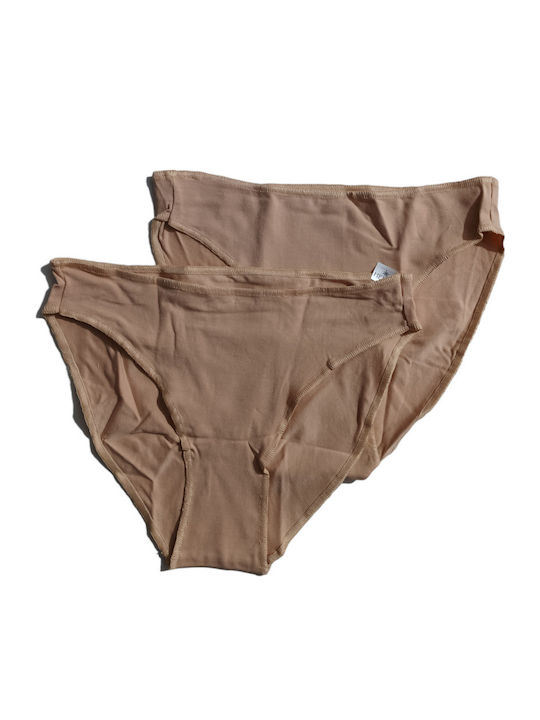 Femei Slip 2Pack fără cusături Bej