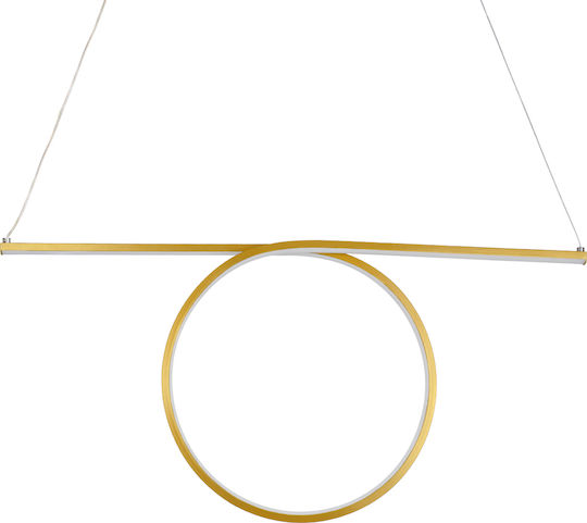 GloboStar Rome Lustră Auriu 65.5x4x33cm.