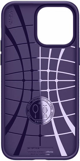Spigen Liquid Air Umschlag Rückseite Silikon Deep Purple (iPhone 14 Pro)
