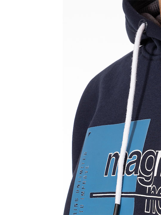 Sweatshirt with Hood Navy Blue