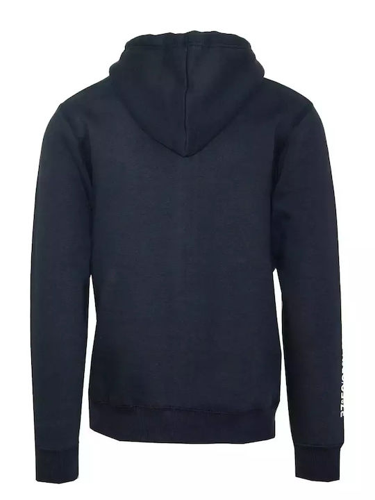 Oxygen Herren Sweatshirt mit Kapuze, dunkelblau 41107-Navy