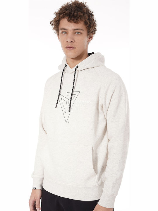 Sweatshirt with Hood Oat Melange