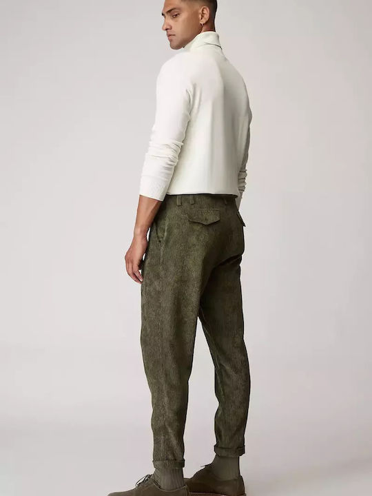 Stefan Fashion Men's Trousers in Slim Fit Khaki