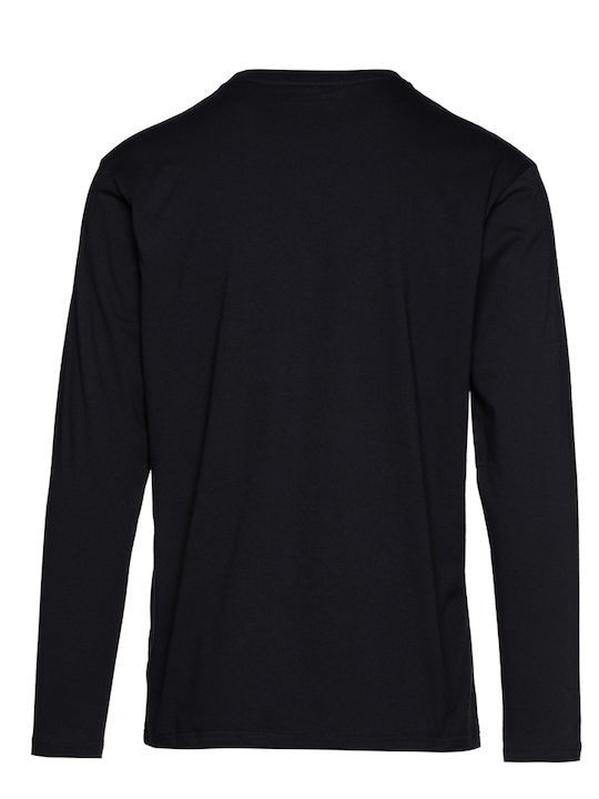 Snta Basic Blouse Basic Long Sleeve & Cuff t-in-t - Black