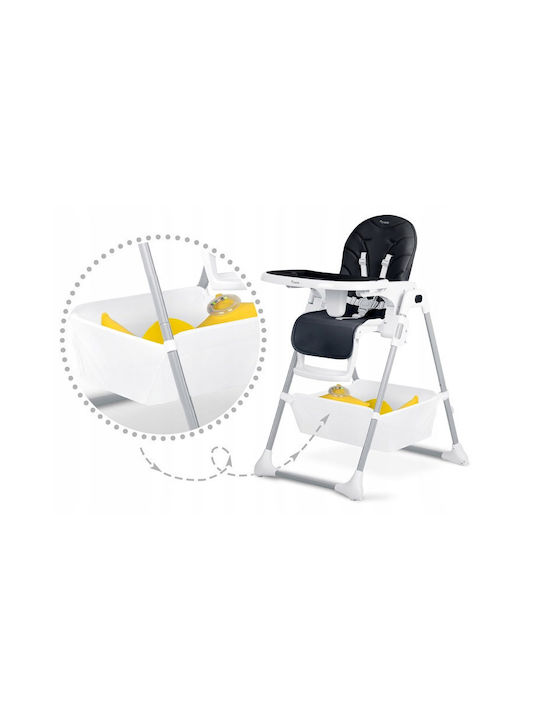 Nukido Tulo Foldable Baby Highchair 3 in 1 with Adjustable Height Black
