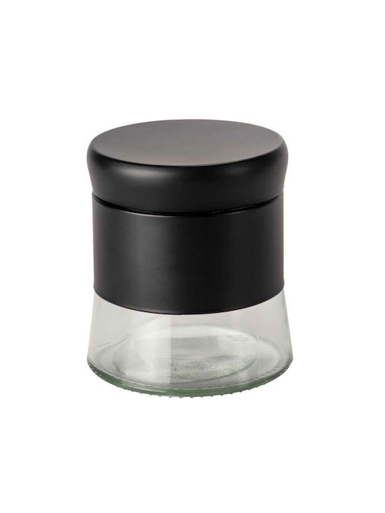 Wenko Boga Glass Sugar Vase with Lid Black 400ml