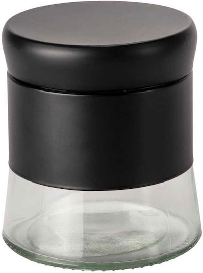 Wenko Boga Βάζο για Ζάχαρη με Καπάκι Γυάλινο Μαύρο 400ml