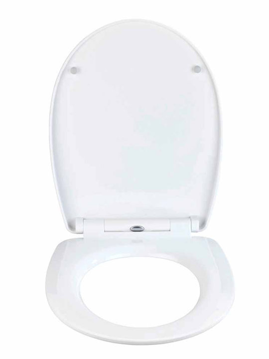 Wenko Plastic Toilet Seat Blue Cement 45cm