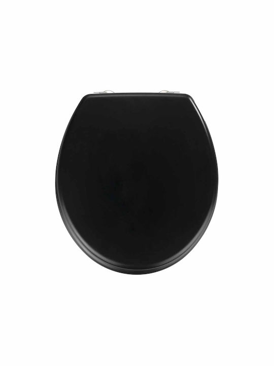 Wenko Prima Καπάκι Λεκάνης Ξύλινο 41x38cm Μαύρο