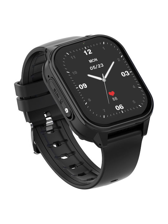 Wonlex Παιδικό Smartwatch KT19 με GPS & Κάμερα Μαύρο