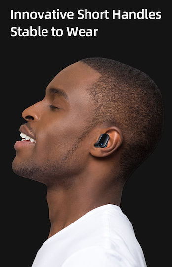 Usams BH11 Earbud Bluetooth хендсфри Слушалки с Кутийка за Зареждане Черен