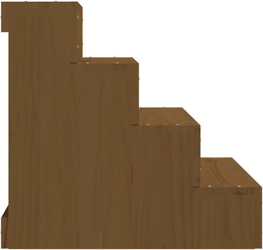 vidaXL Σκαλάκια Αυτοκινήτου για Σκύλο Καφέ 40x49x47cm Καφέ