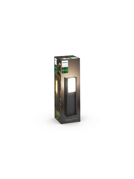 Philips Turaco Outdoor Floor Lamp Small Post 9W IP44 for E27 Socket Black