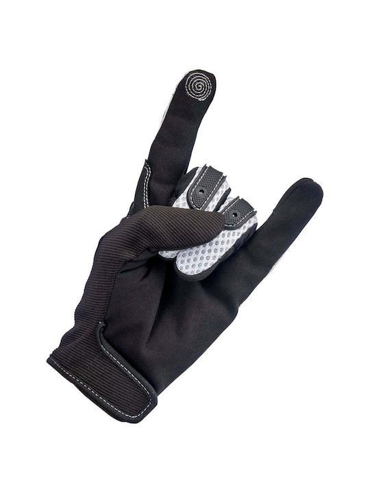 Biltwell Anza Ανδρικά Γάντια Μηχανής 4 Εποχών White