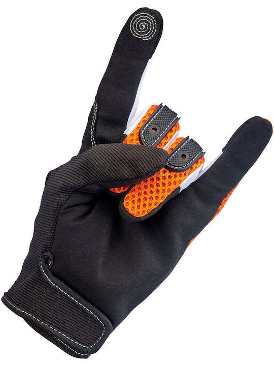 Biltwell Anza Men's Motorcycle Gloves All Seasons Orange