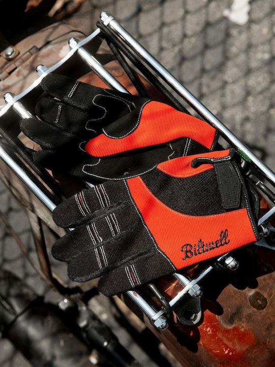 Biltwell Moto Summer Men's Motorcycle Gloves Orange/Black