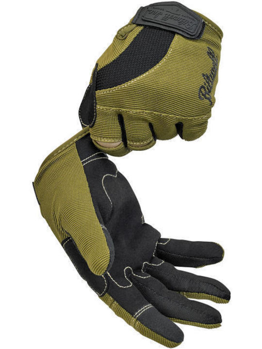 Biltwell Moto Summer Men's Motorcycle Gloves Olive/Black