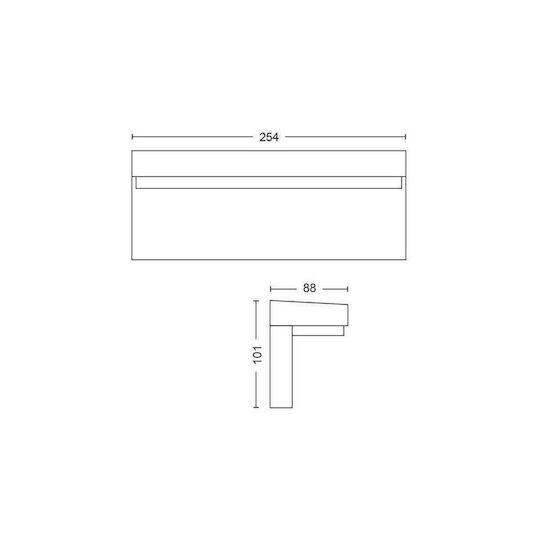 Philips Nyro Wall-Mounted Outdoor Ceiling Light LED IP44 5W with Cool White Light 32.7x13.5x10.5εκ.