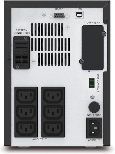 Schneider Electric Easy UPS Line-Interactive 1500VA 1050W με 6 IEC Πρίζες
