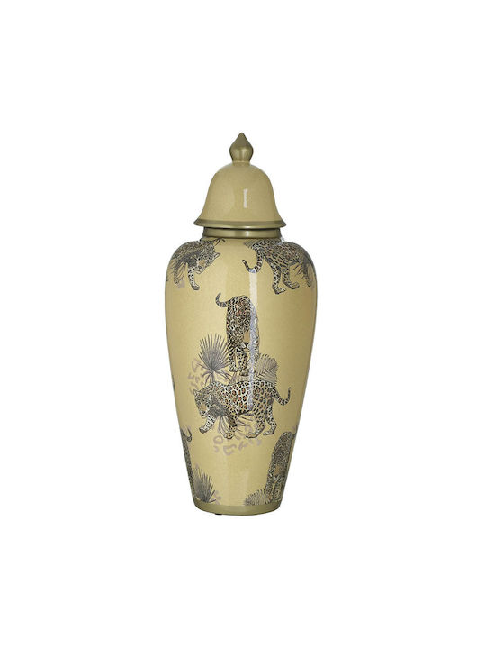 Inart Vază Decorativă Ceramică Bej 19x19x26cm 1buc