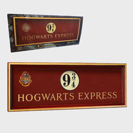 The Noble Collection 3D Wanddekoration Schild Harry Potter Handgefertigt Braune aus Holz 58x21cm