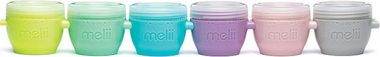 Melii Snap & Go Комплект Пластмасови Кутии за Храна Многоцветни с Отделения 6 бр