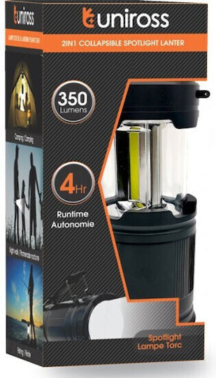 Uniross Lanternă LED cu Baterie pentru Camping cu Lanternă 350 Lumen