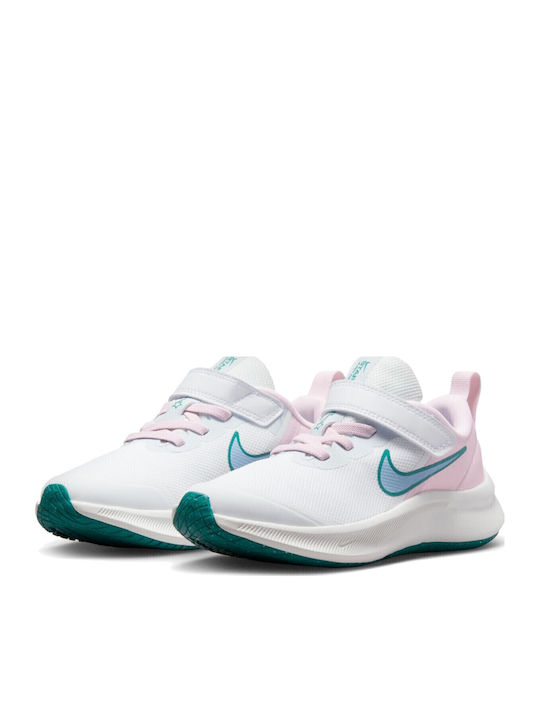 Star Runner Star Runner 3 Kids Sports Shoes Running with Hoop & Loop Closure White