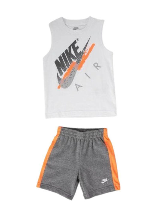 Nike Παιδικό Σετ με Σορτς Γκρι 2τμχ