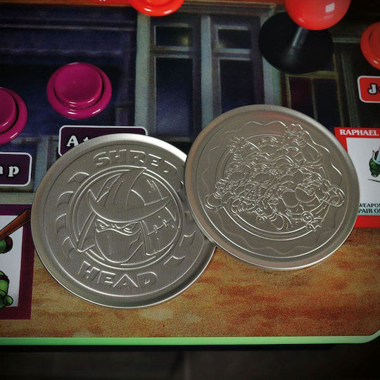 FaNaTtik Teenage Mutant Ninja Turtles Σουβέρ Στρογγυλό Μεταλλικό Γκρι 4τμχ FaNaTtik Teenage Mutant Ninja Turtles Σουβέρ Στρογγυλό Μεταλλικό Γκρι 4τμχ