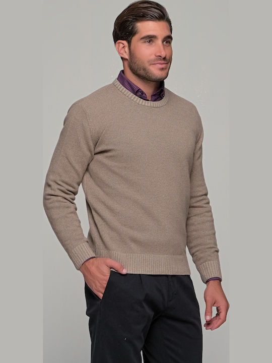 Langarm-Pullover Beige