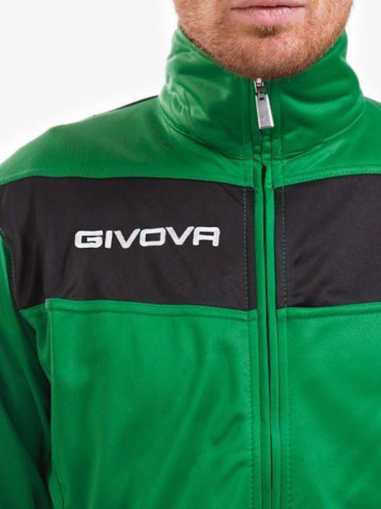 Tuta Visa Football Tracksuit Glossy with Elastic Green
