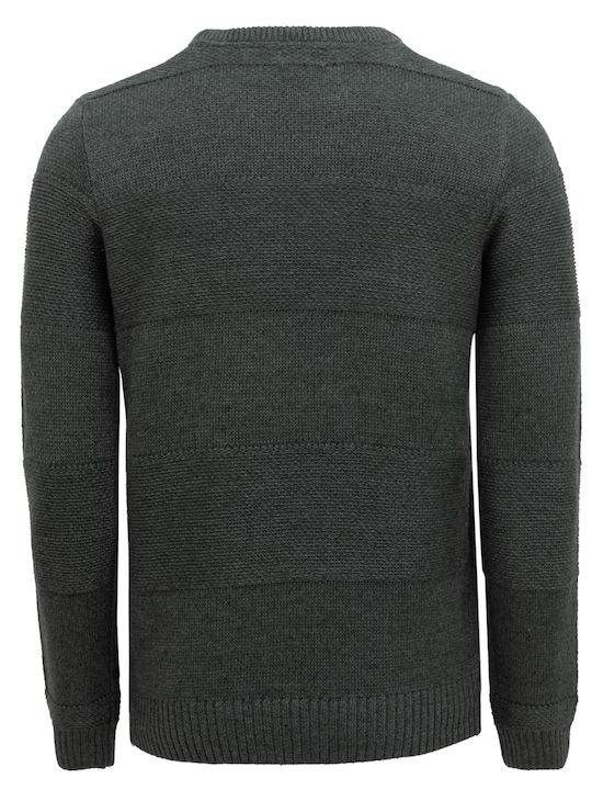 Gnious Herren Langarm-Pullover Grün