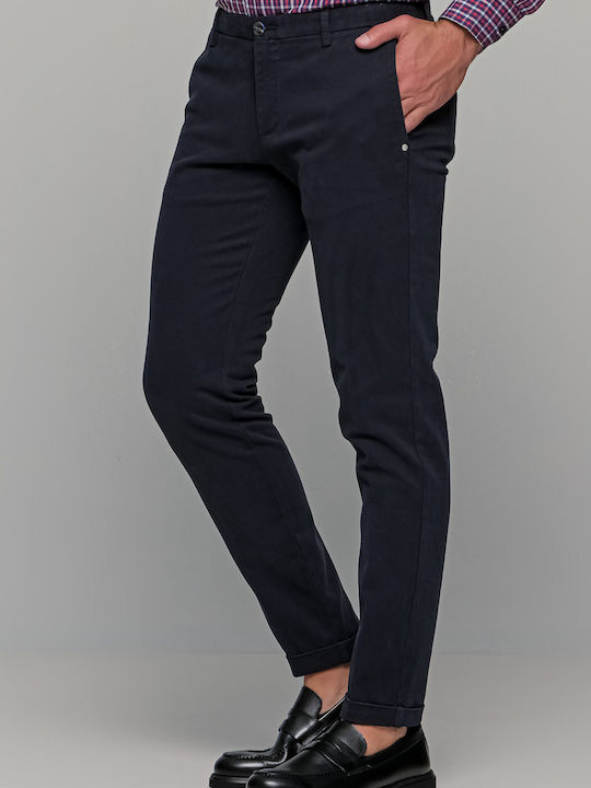 Hose Chino in Geradem Schnitt Blau