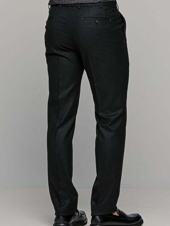 Digel Sergio Men's Trousers Suit in Loose Fit Black