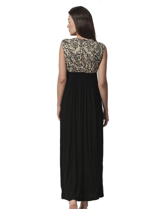 Luna Sunset Blvd Feminin Lung Rochie de Plajă Negru