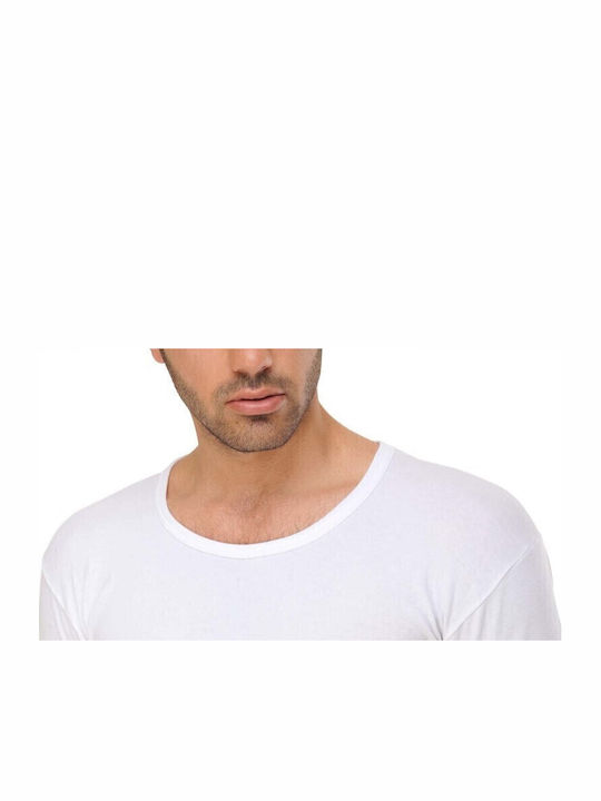 Men's Short Sleeve Undershirts White 2Pack