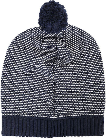 Aix Pom Pom Beanie Ανδρικός Σκούφος Πλεκτός σε Navy Μπλε χρώμα