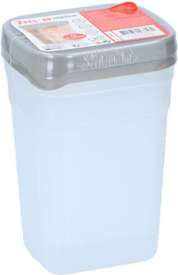 Alpina Βάζο Γενικής Χρήσης με Καπάκι Πλαστικό 1000ml 2τμχ Alpina Βάζο Γενικής Χρήσης με Καπάκι Πλαστικό 1000ml 2τμχ