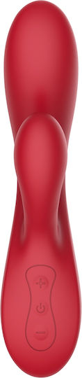 Passion Labs Deluxe Δονητής Rabbit Deluxe Extra Powerful 12 Vibration Modes 20cm Red