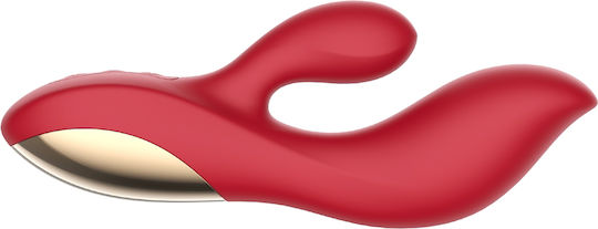 Passion Labs Deluxe Δονητής Rabbit Deluxe Extra Powerful 12 Vibration Modes 20cm Red