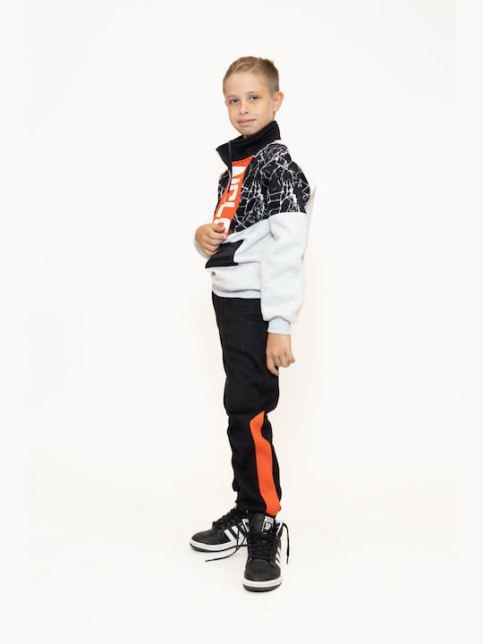 Set of boy's overalls,Greek company,white-black color (code FAN52)